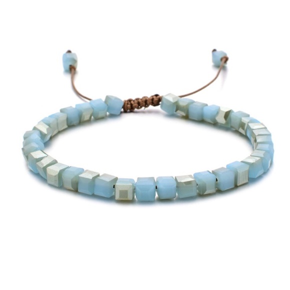 Jewelry - 3 Glass Crystal Stone Beaded Bracelets